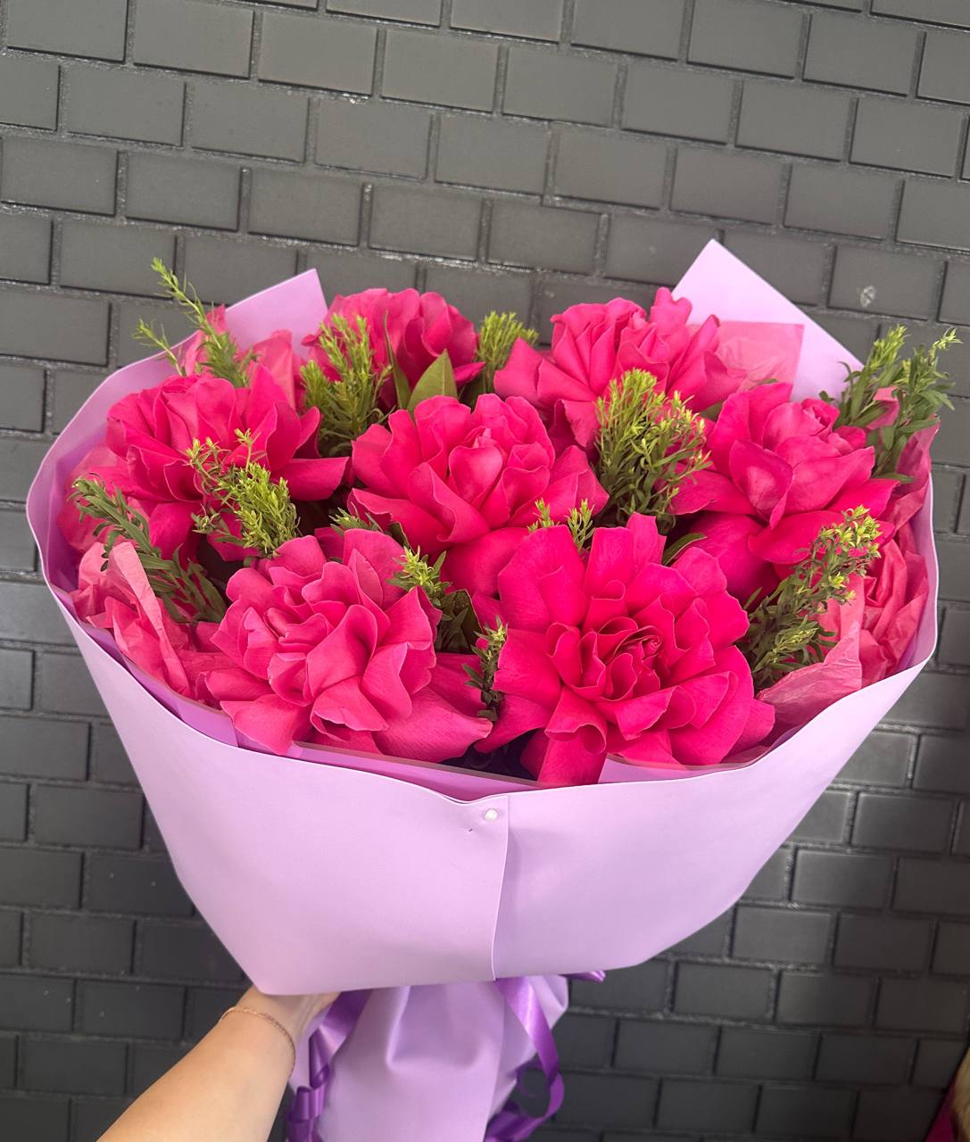 Букет «Малиновое сияние»