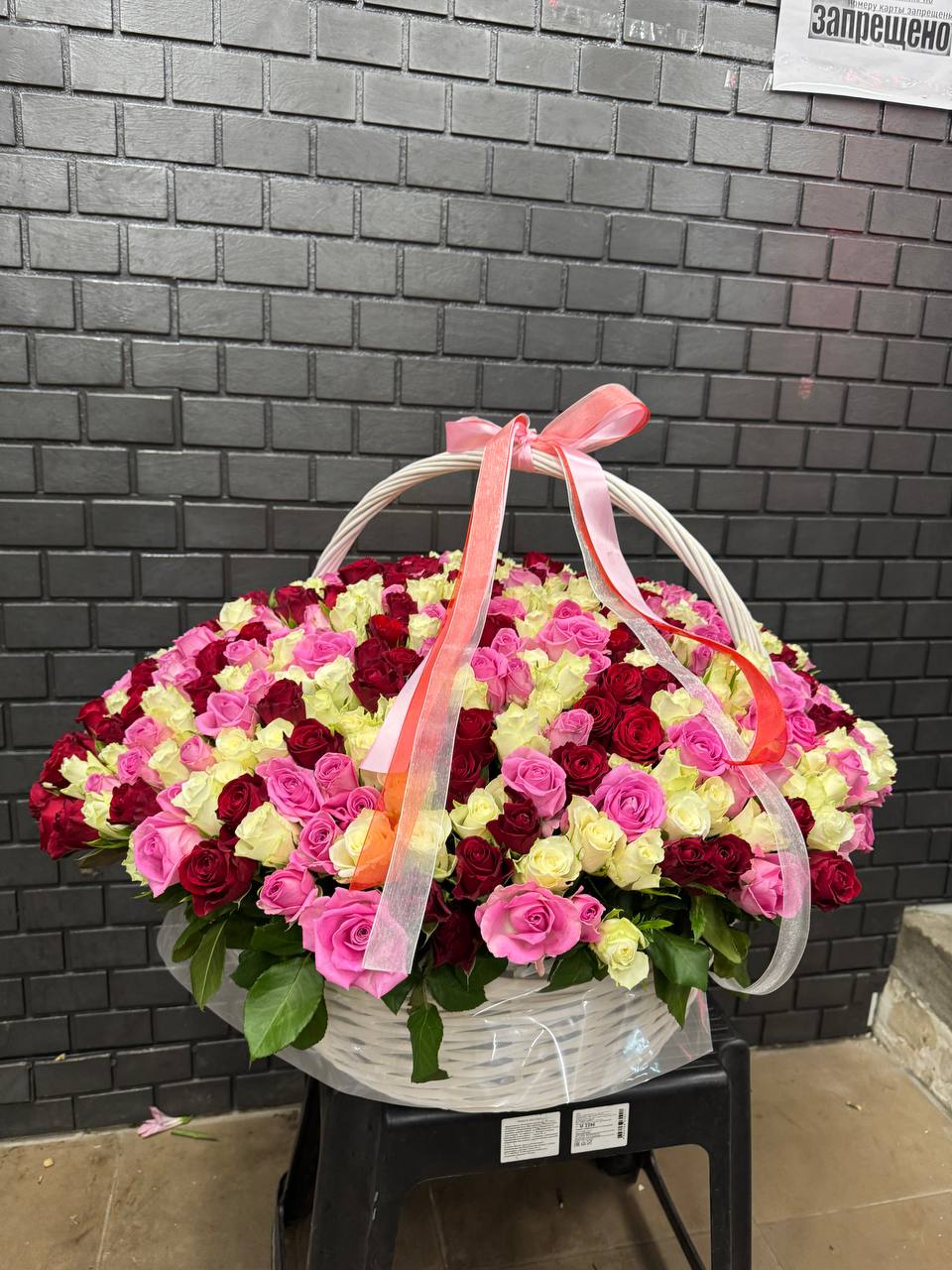 Корзина 501 кенийская роза